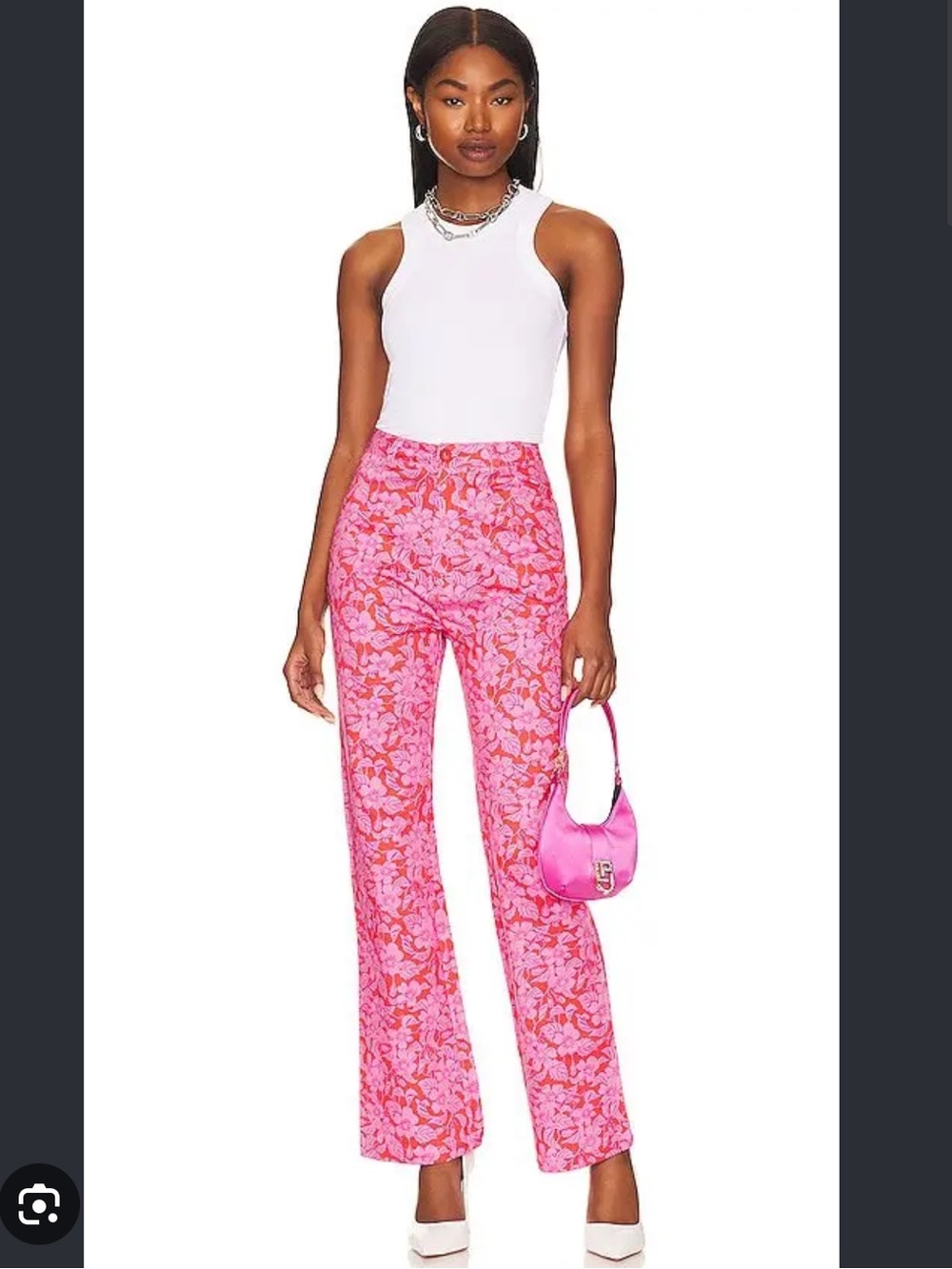 Rolla’s Ivy Floral Bootcut Jeans in Scarlet